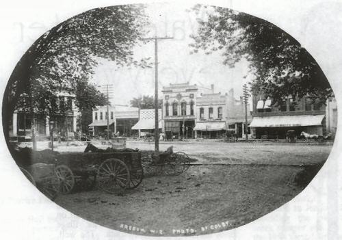 Early downtown Oregon, WI